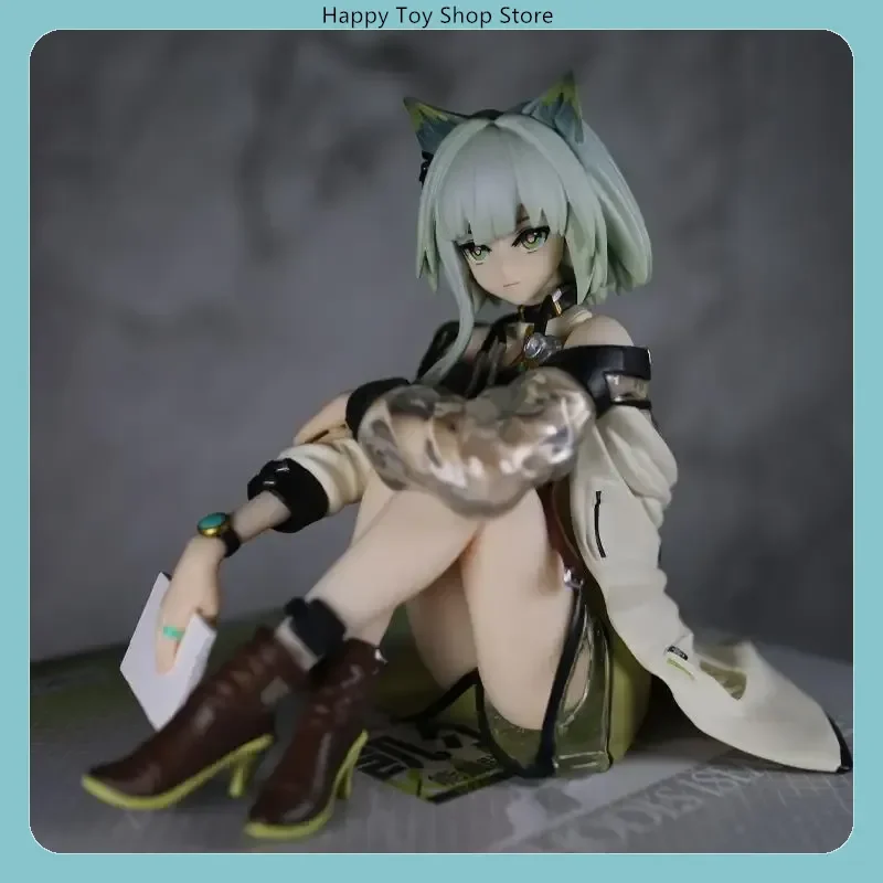 Arknights Kal'Tsit Sitting Pose Mini Figura Brinquedo Colecionável Macarrão Press Modelo Jogo Figura de Ação