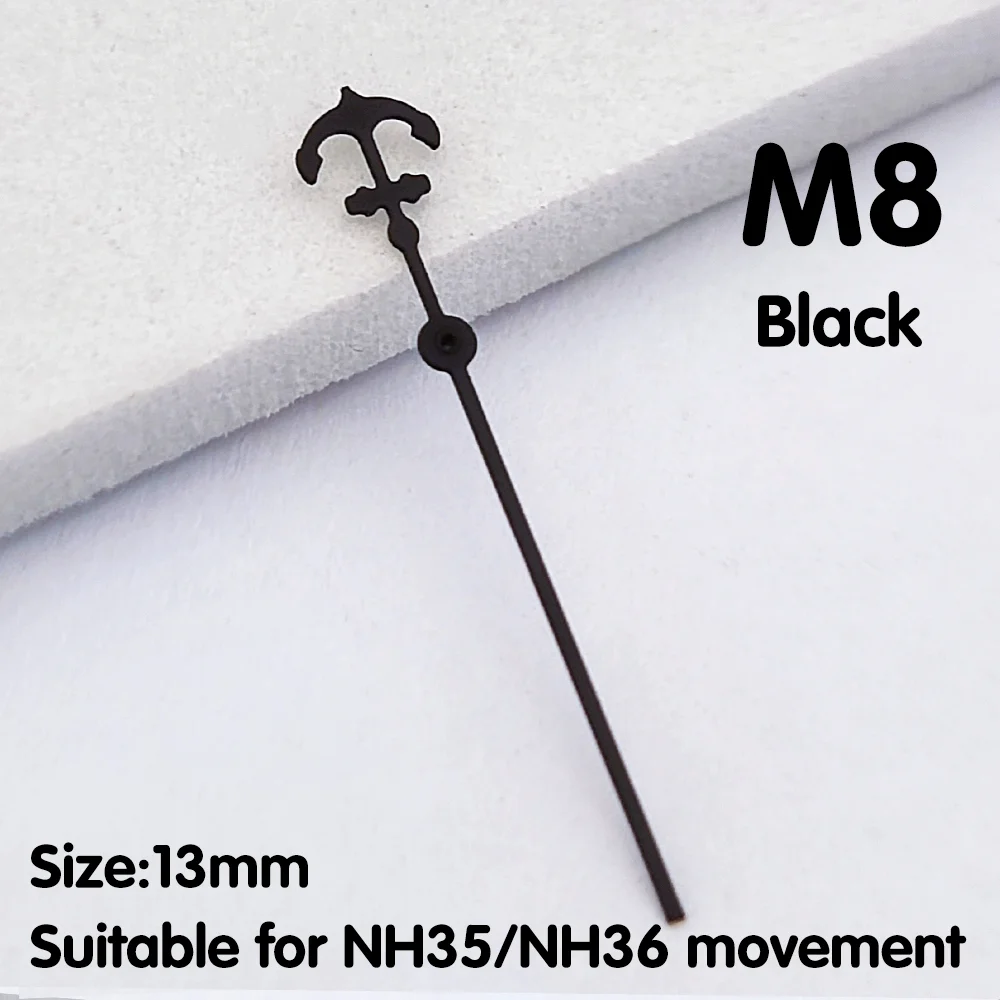 ساعة NH35 من جهة ثانية NH35 قطع غيار ساعة يد أجزاء بديلة 13 مم عقارب ساعة عالية الجودة من جهة ثانية
