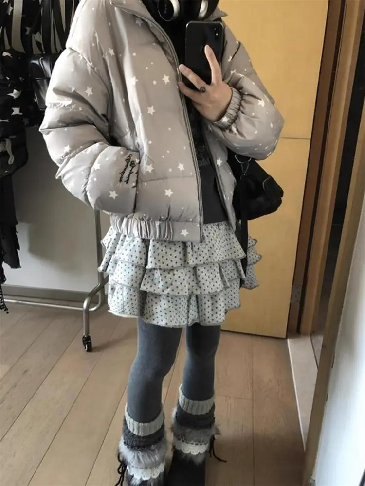 

Юбка-трапеция в стиле Y2K для субкультуры Spicy Girl, многослойная, с высокой талией, модная, для повседневной носки, без статического электричества