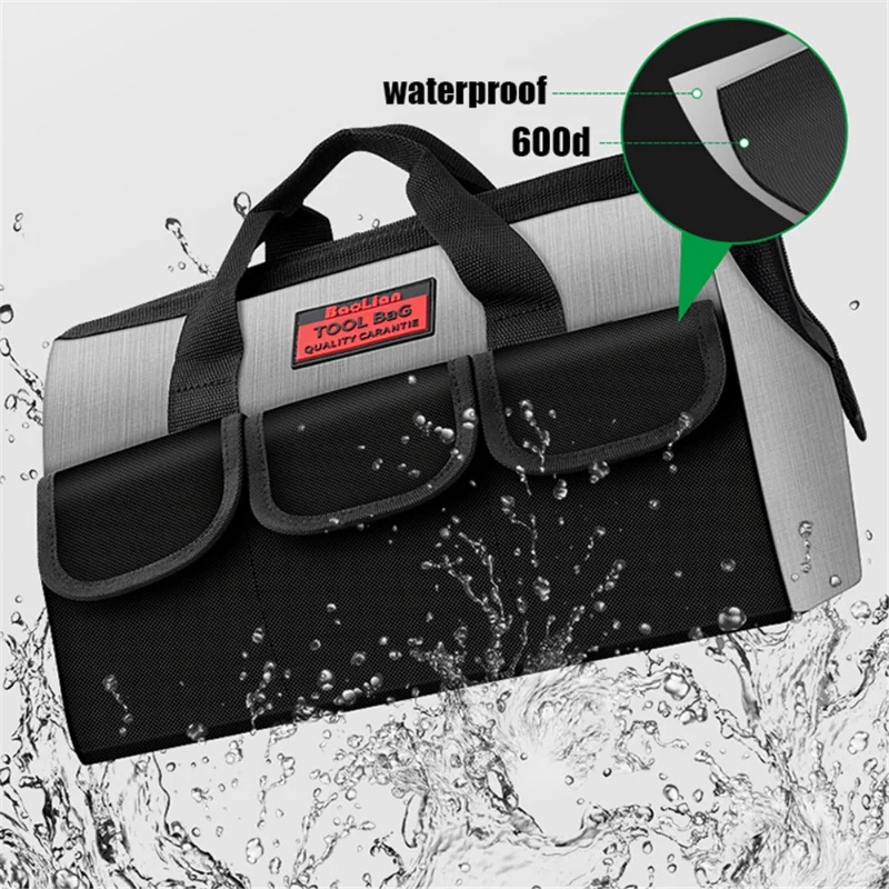 

Portable Waterproof Tool Storage Bag 13 Inch 16 Inch 18 Inch Hand Tool Bag 600D Polyester Electrician Tool Bag Tool Organizer