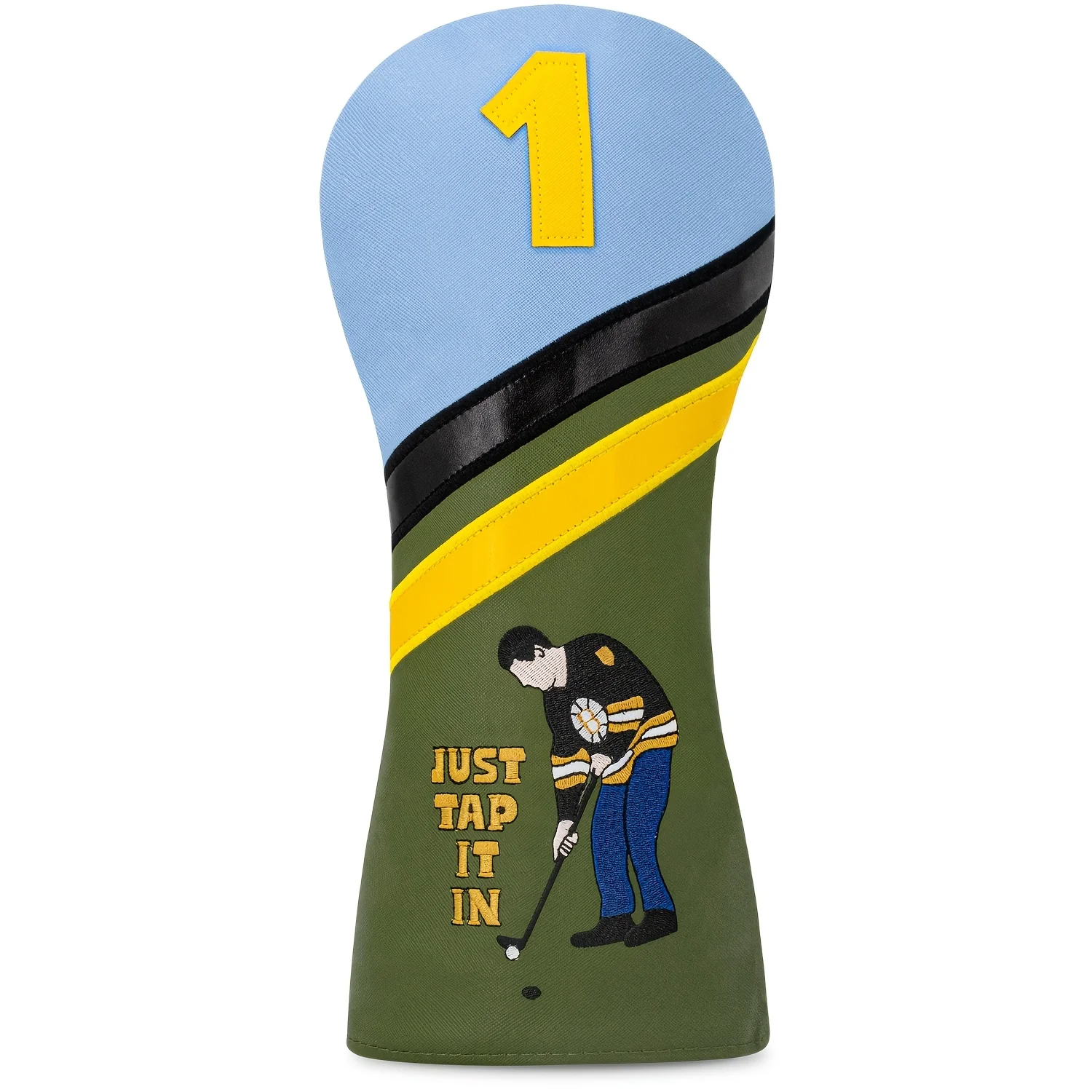 1pc/4pcs Driver/Fairway/Hybrid Headcover - Playing Golf Alone Design Style Golf Club Cover, Fashionable Golf Head Cover view 2