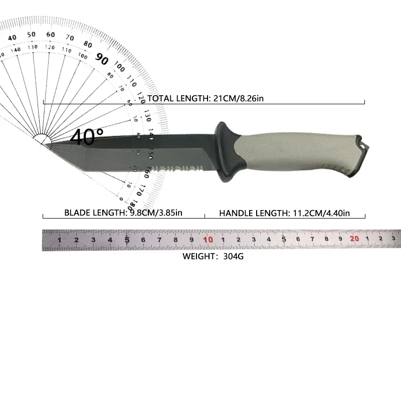 2024 New Outdoor Knife Fixed Blade Knife Military Camping Hunting Knives Tanto Blade W/Sheath Rubber Handle Edc Paring Tools