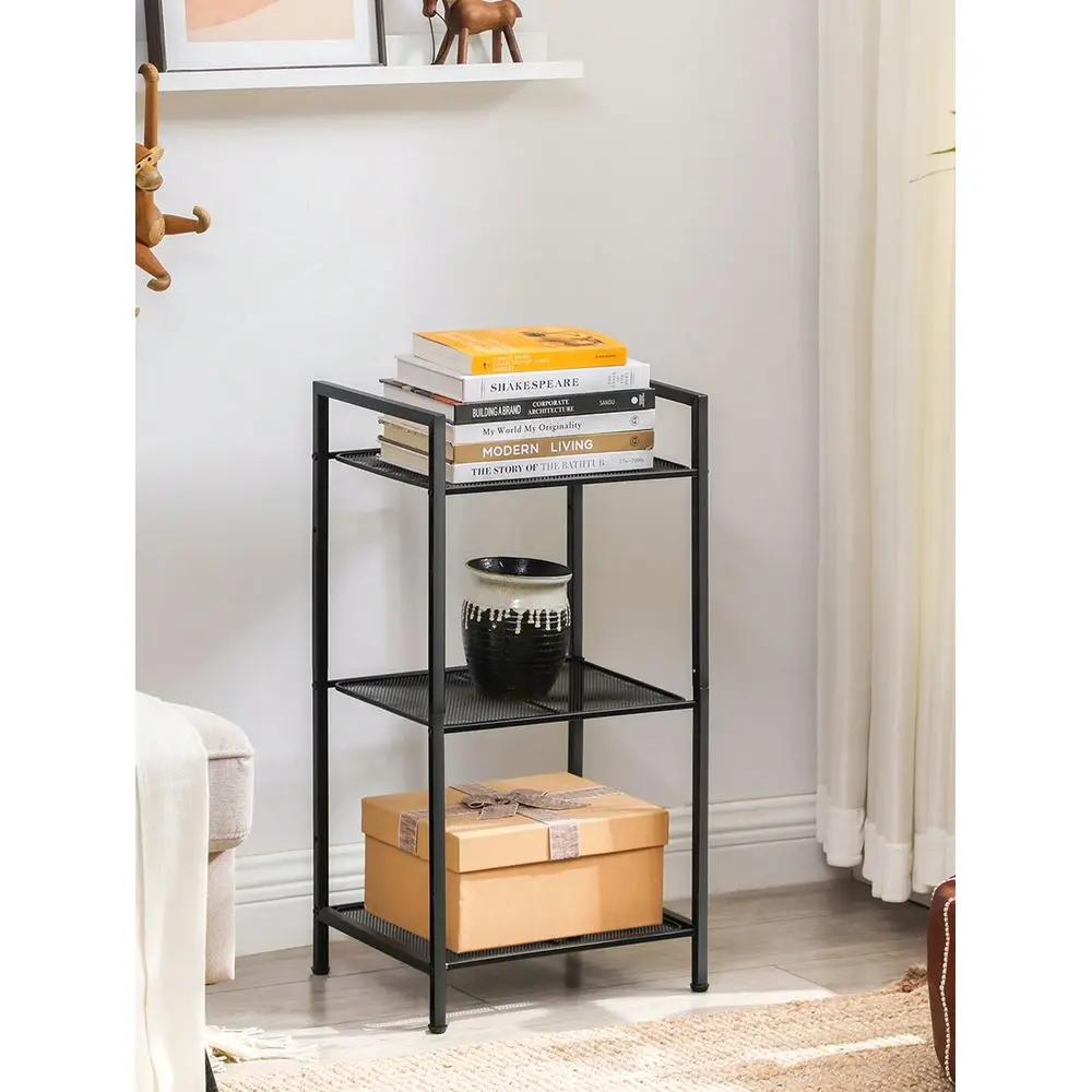 

3Tier Storage Rack, Bathroom Shelf, Extendable Plant Stand With Adjustable Shelf, For Bathroom, Living Room, Balcony, Kitchen,