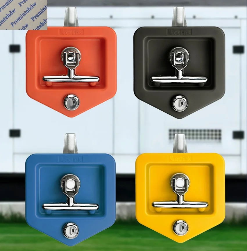 1Pc ABS Plastic Flush Latch Lock With T-handle