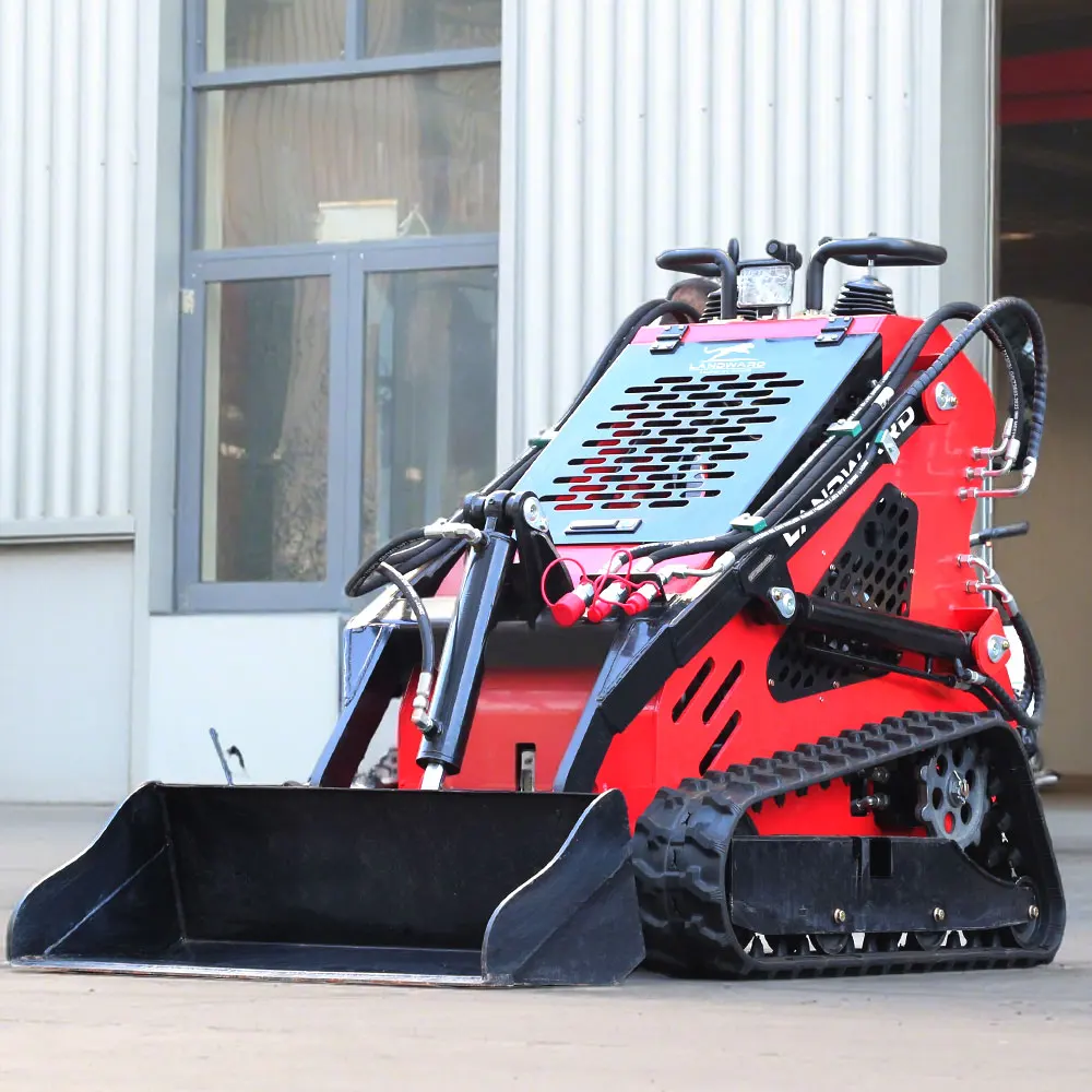 Minipala cingolata diesel di alta qualità in vendita Piccolo caricatore cingolato Strumento di caricamento efficiente agricolo personalizzato