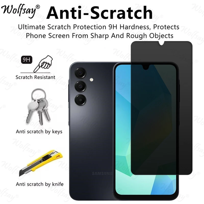 Anti-Spy Tempered Glass For Samsung Galaxy A16 Privacy Screen Protector For Samsung A16 A 16 Glass For Samsung A16 Glass 6.7inch