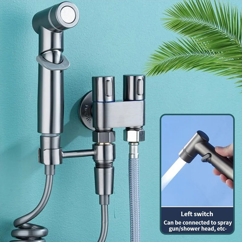 Conjunto de limpeza de banheiro bidé pulverizador de vaso sanitário conjunto de água fria portátil bidé acessórios de banheiro portátil lavagem de banheiro anal douche