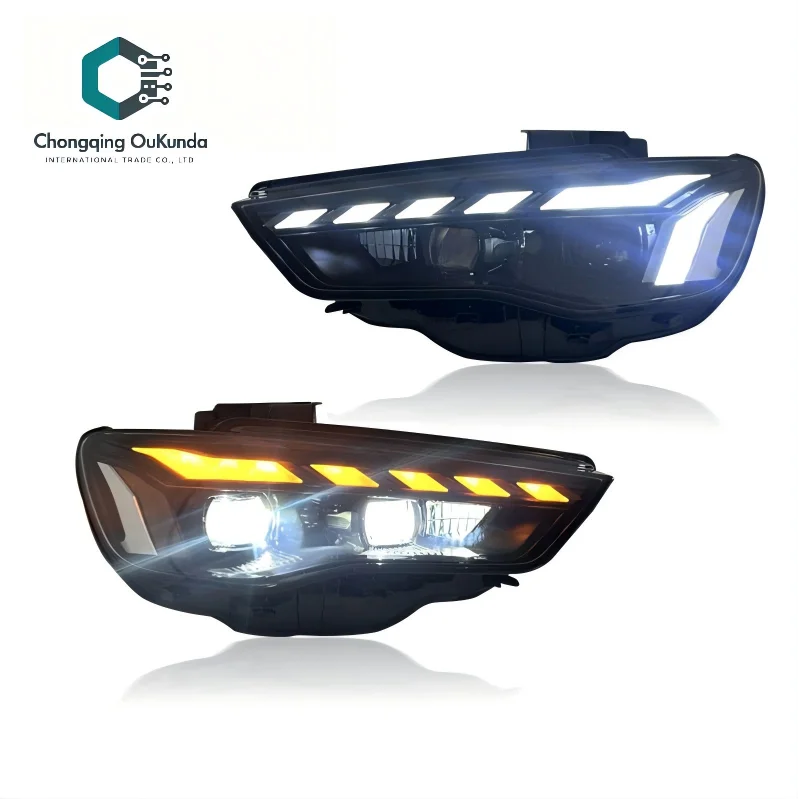 Auto Car Accessories for Audi A3 Headlights 2013-2016 A3 LED Headlight Daytime Running Light Lighting System