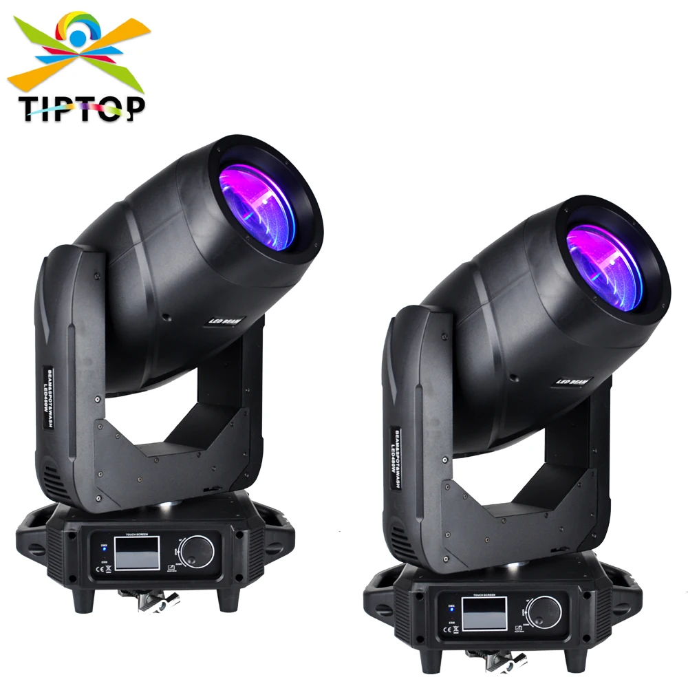 2 Pack 400W BSW 3IN1 Effect Led Moving Head Beam Spot Light Zoom Focus 17 DMX Channels Fixed Rotation Gogo Wheels