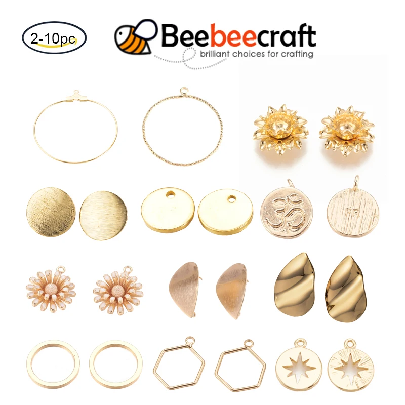 

Brass Charms Nickel Free Real 18K Gold Plated Flat Round Be Brave And Keep Going 15x0.5mm Hole: 1mm