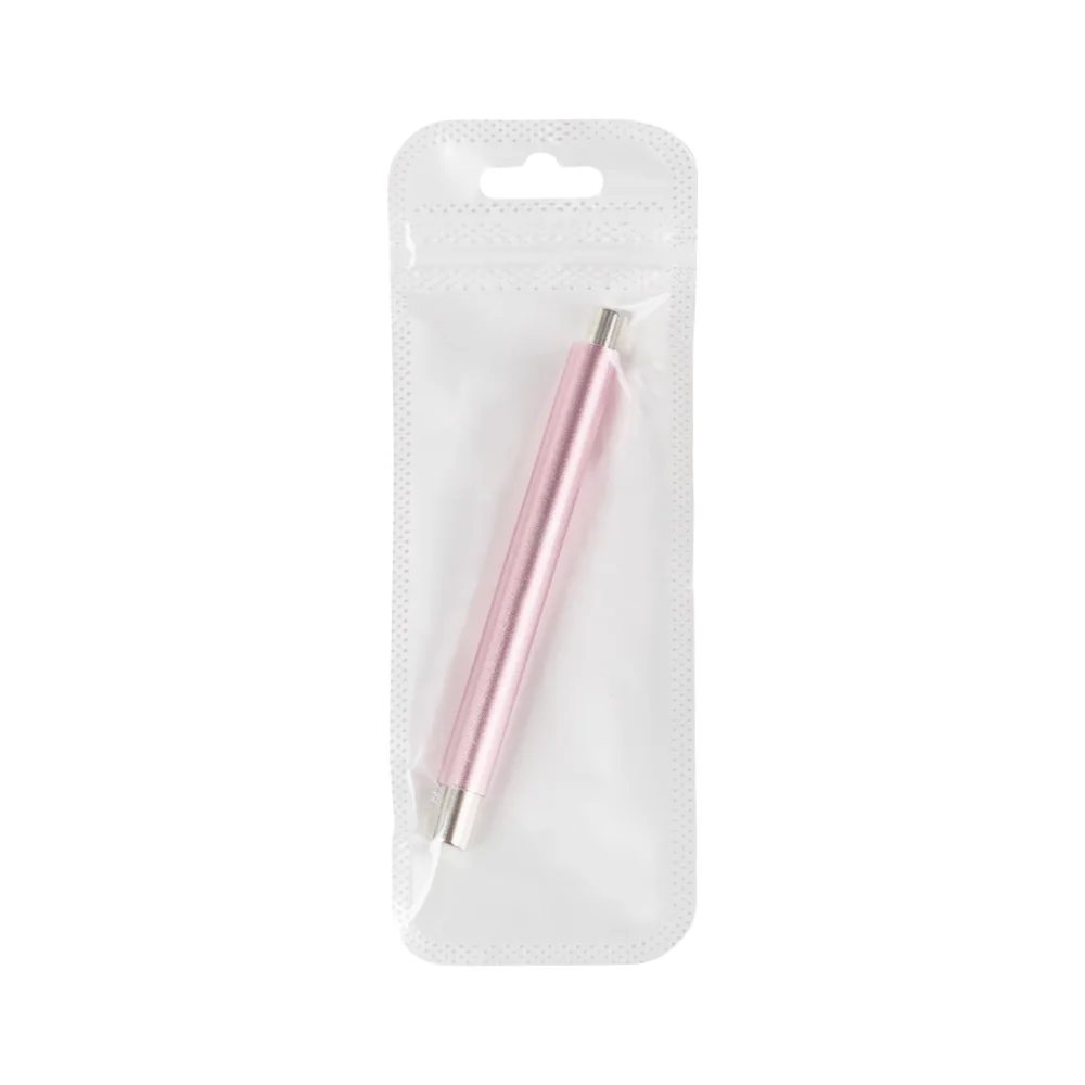 1 pçs dupla extremidade arte do prego vara magnética olho de gato bola magnética alça de alumínio cilíndrico uv gel ímã ferramentas manicure diy ferramenta