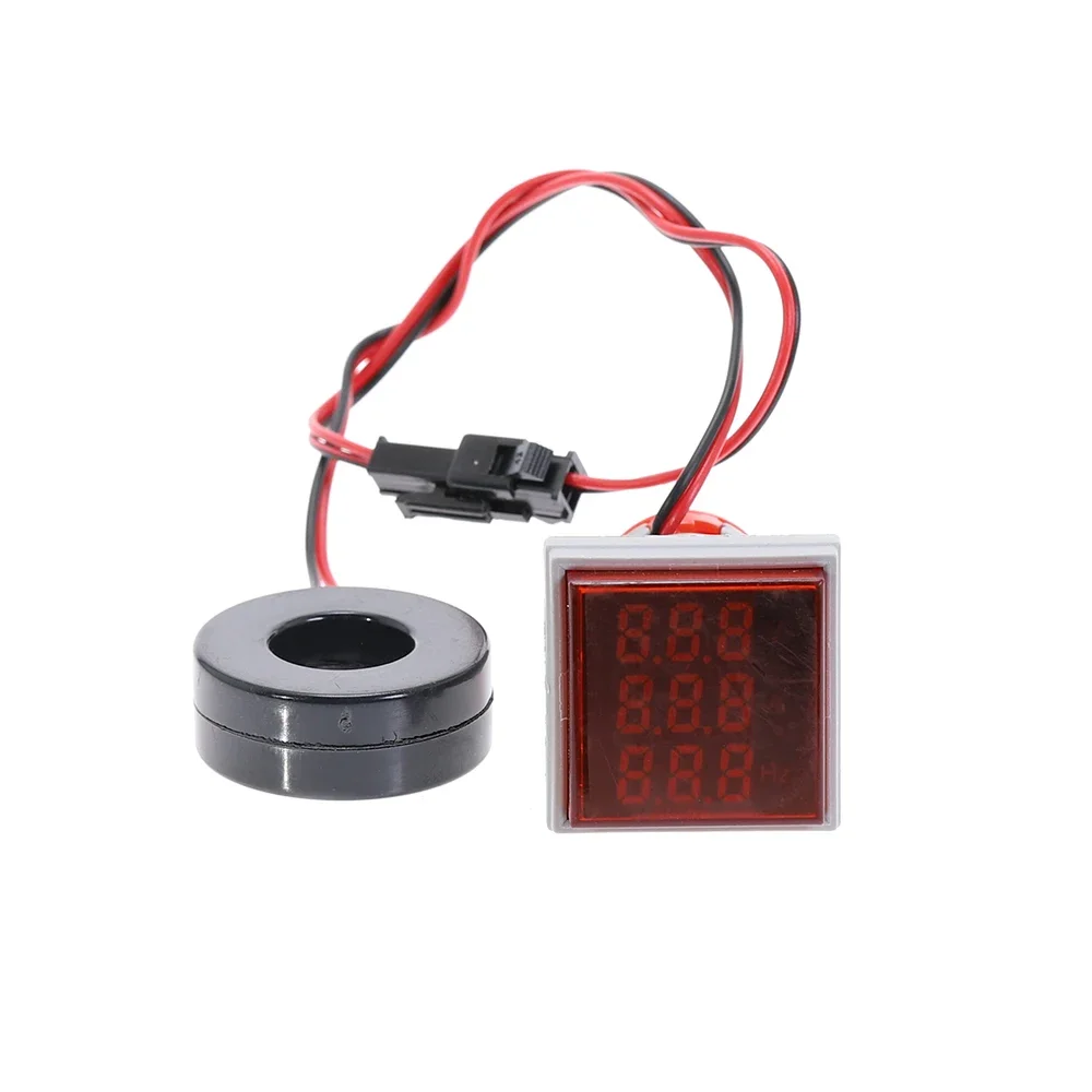Voltmètre numérique à LED, ampèremètre Hertz HZ, compteur AC 50-500V, 0-100A, tension, courant, Volt, testeur d\'ampli, détecteur, signal lumineux,