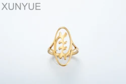 Houwu African Symbol Rings Stainless Steel Adinkra Ankh Gye Nyame Queen Ethnic Jewelry