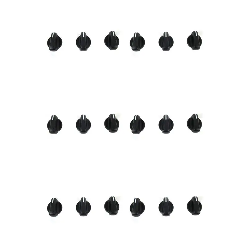 AB56-18Pcs Car A/C Heater Climate Control Switch Knobs Dials Cover For 1999-2005 Jeep Wrangler 05011218AC