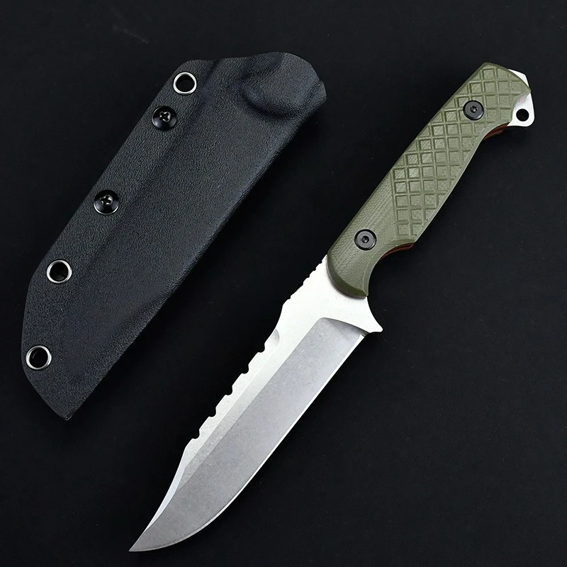 ストレートナイフ-g10-アウトドアレジャー-edc-登山トレッキングバーベキュー狩猟釣りポータブル自己防衛キャンプユーティリティ