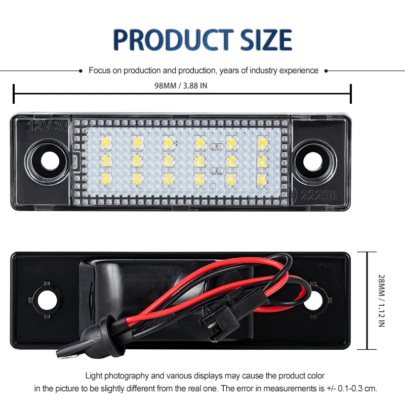 2 قطعة Canbus خطأ مجاني Led لمبات عدد لوحة ترخيص ضوء سيارة LED مصباح لشروليه أورلاندو 2012 2013 2014 تصفيف السيارة