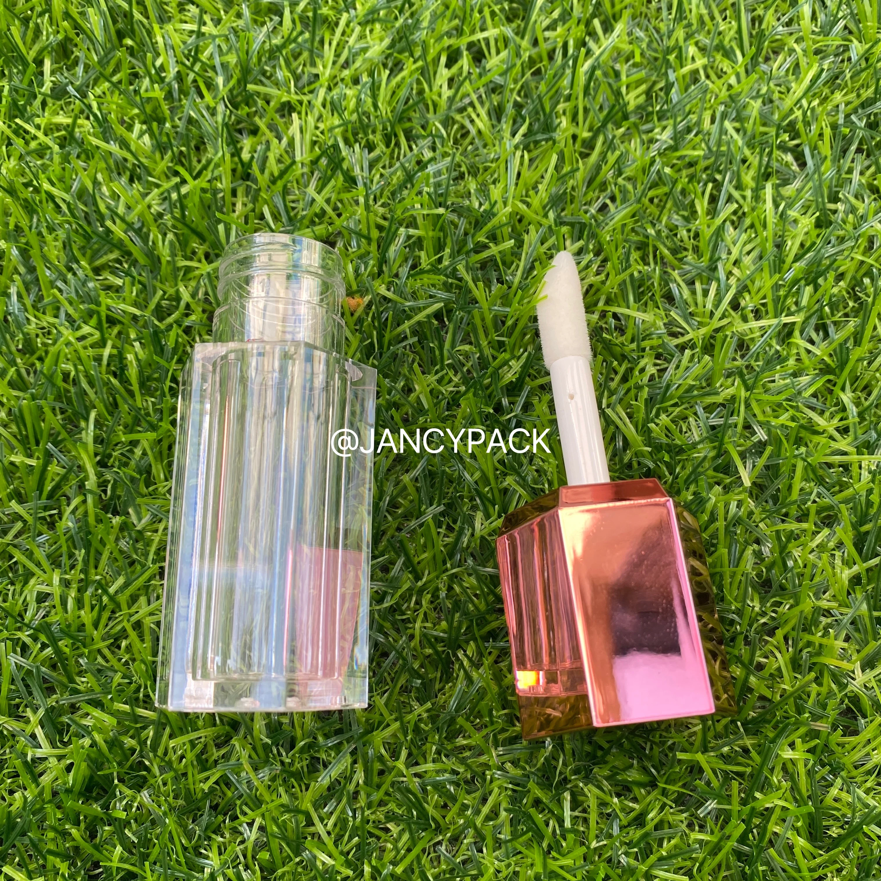 rose gold 5ml hexagon DIY Lip Balm Tube Container Empty Lipstick Bottle Lipgloss Tube Cosmetic Sample Container Wholesale