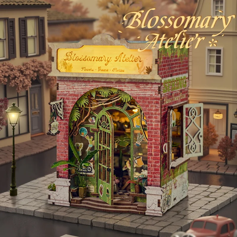 

Diy Book Nook Doll House Case Wooden Miniature Furniture Dollhouse Handmade home Model Assembly Toys Birthday Gifts