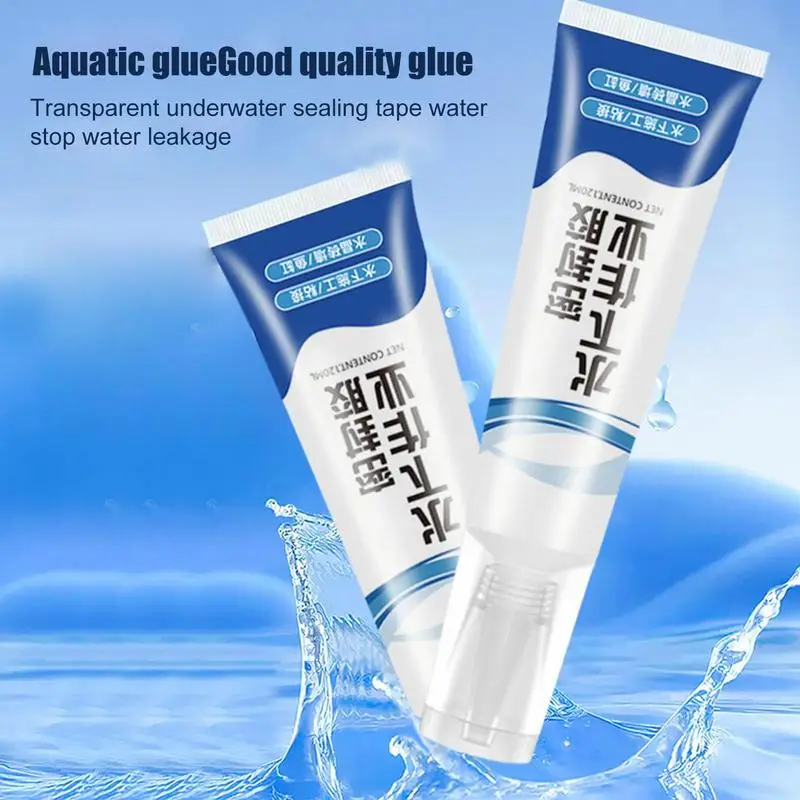 120ml Clear Aquarium Sealant Safety Aquarium Sealant White Safety Aquarium Sealant Leak Repair Underwater Adhesive Seal