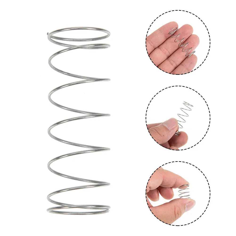 

6Pcs Trumpet Spring Replacement Durable Stainless Steel Fittings Practical Trumpet Button Accessories Parts Set