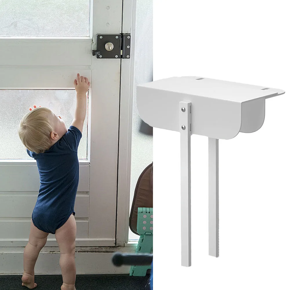 

Childproof Your Home with a Metal Bifold Door Lock Adjustable to Fit Various Sizes Without Installation Hassle