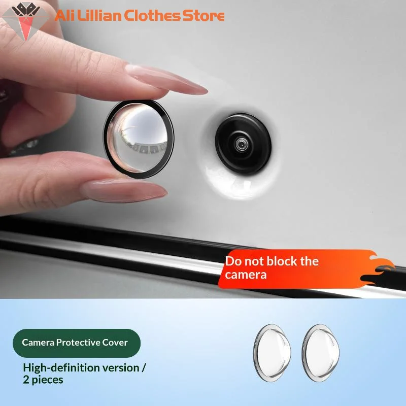 

Hot Sale Universal Car Camera Lens Protector 2PCS Rear View Backup Camera Cover 360° Camera Protection Anti Waterproof