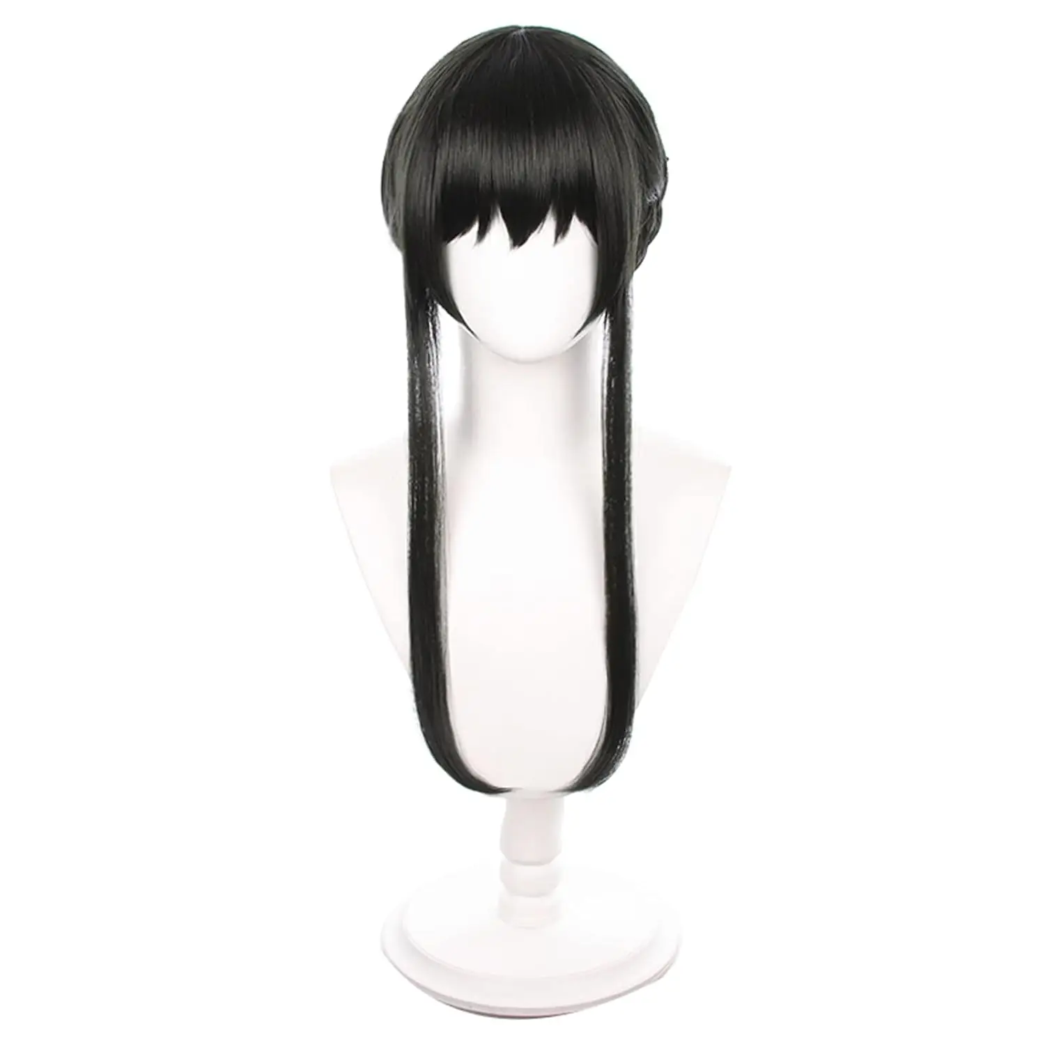Yor forger perucas anime cosplay perucas espião × família trança perucas elite inteligência preto longo cosplay perucas de halloween para adultos