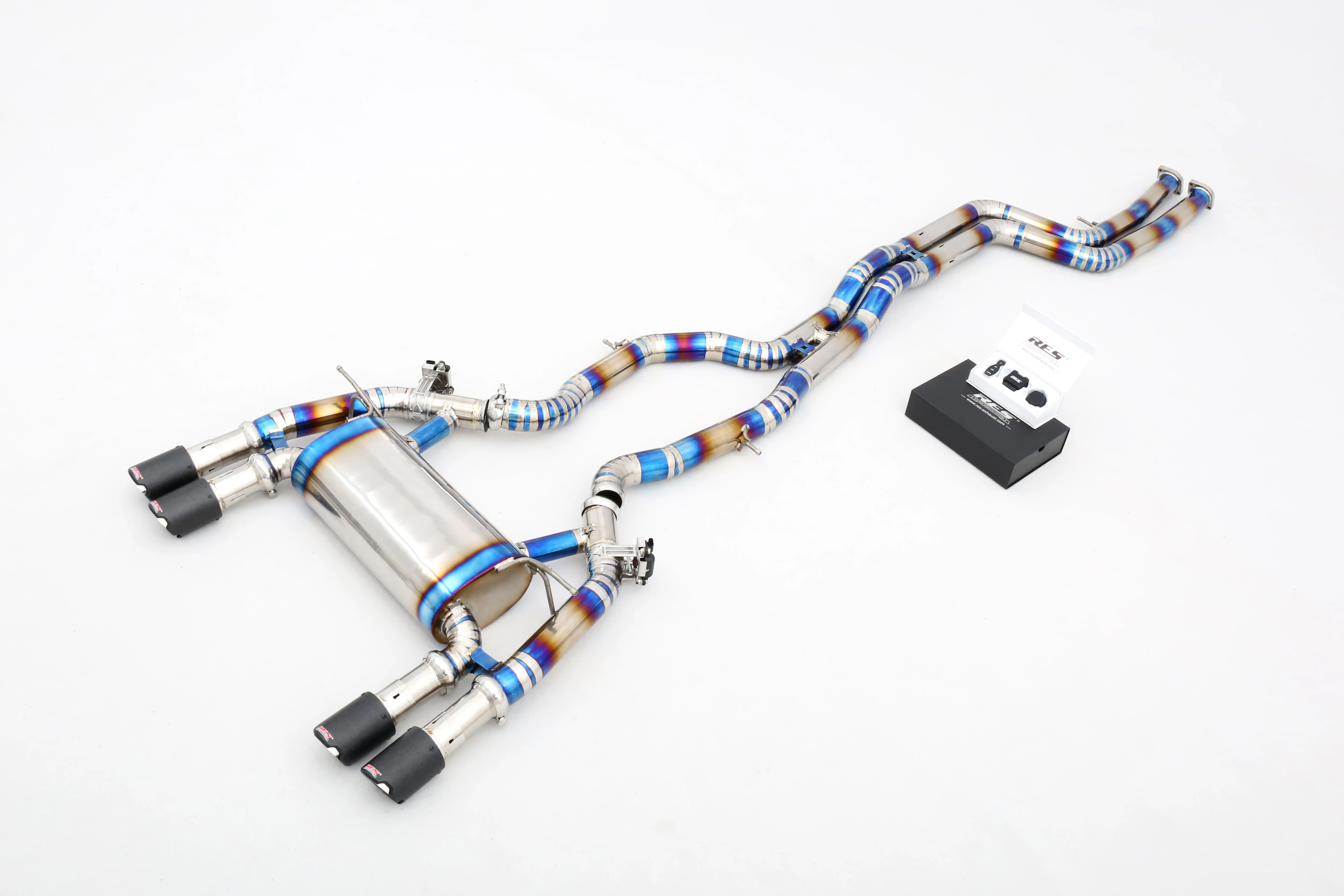 Custom 304 Stainless Steel/Titanium Valved Exhaust System Factory Designed for  M2/M2C F87 3.0T N55/S55