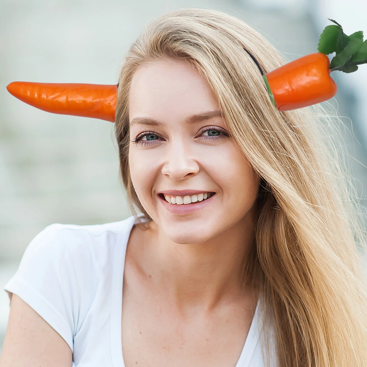 

Carrot Hair Hoops Colorful Fabric Foam Headgear Durable Lightweight Safe Halloween Festival Party Accessories Woman Adult Hair