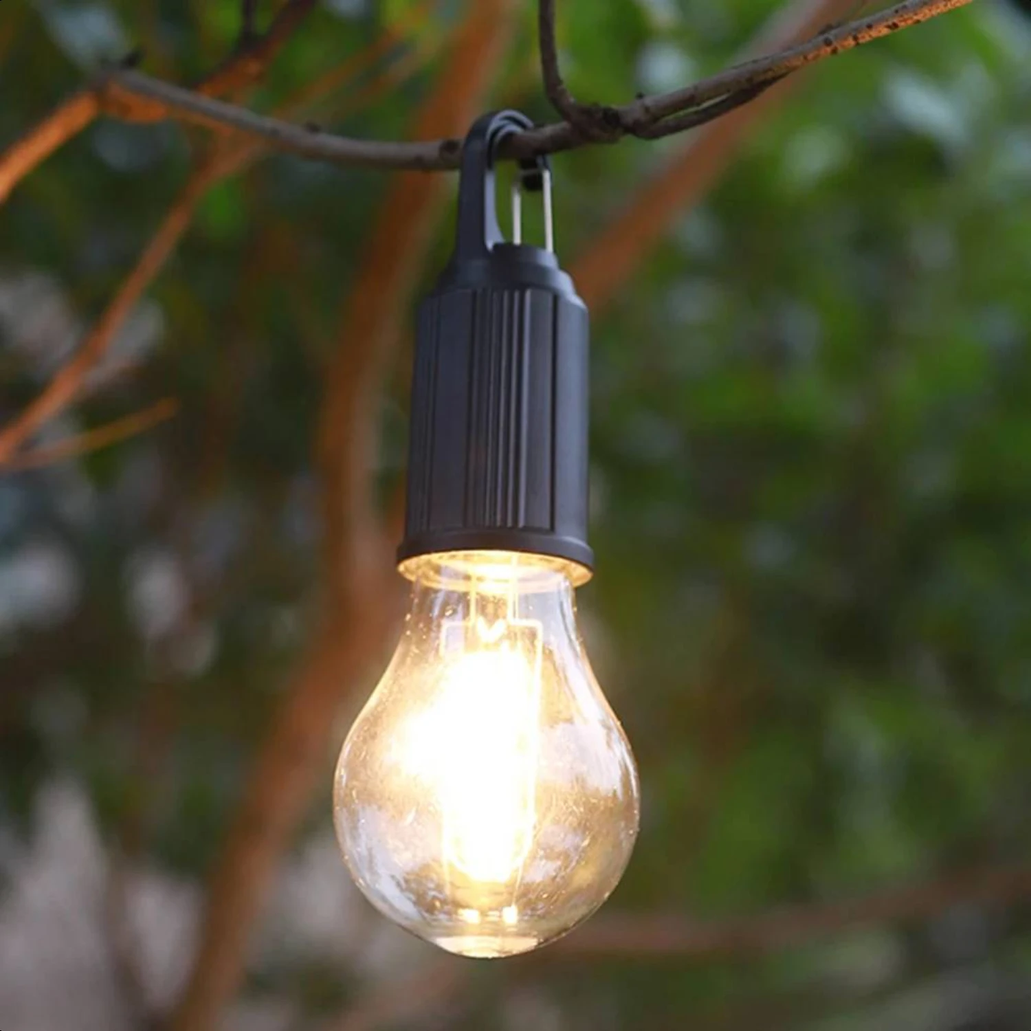 Waterproof, Portable, Rechargeable LED Camping Light with Hook - Compact Design for Ultimate Convenience and Versatility. Perfec