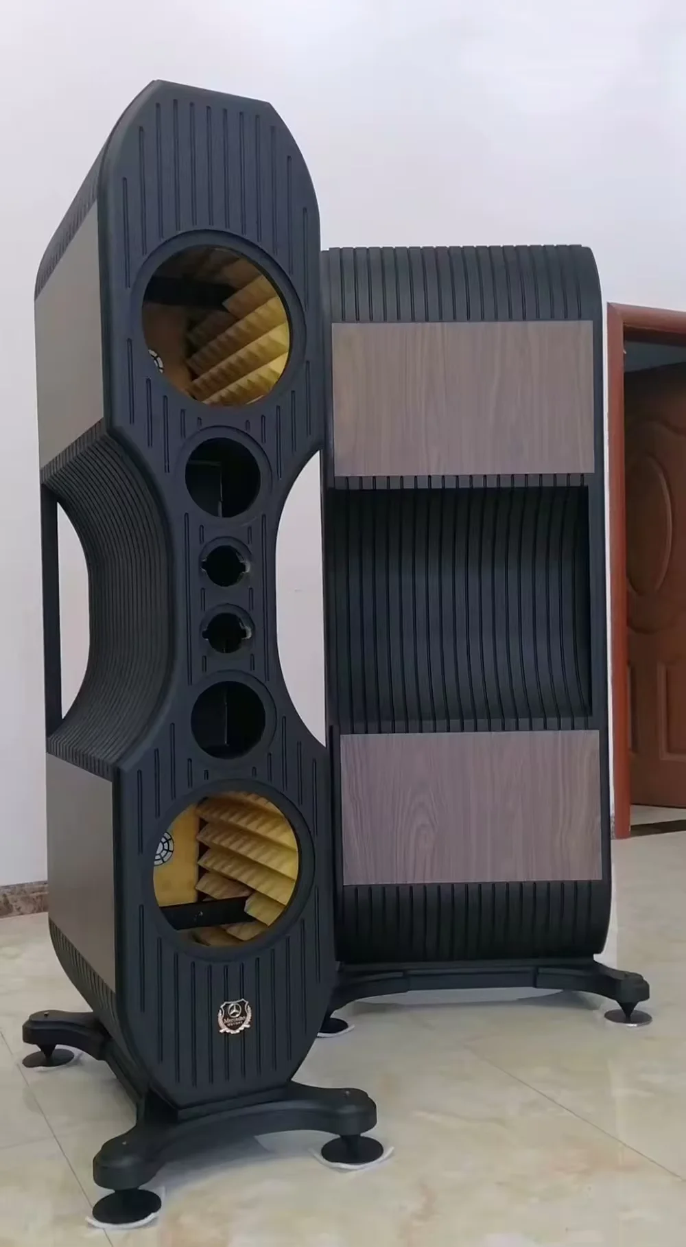 XY-01 DIY Customized Loudspeaker Box Four Frequency Division Empty Box HIFI Empty Speaker Box(1 Pair)