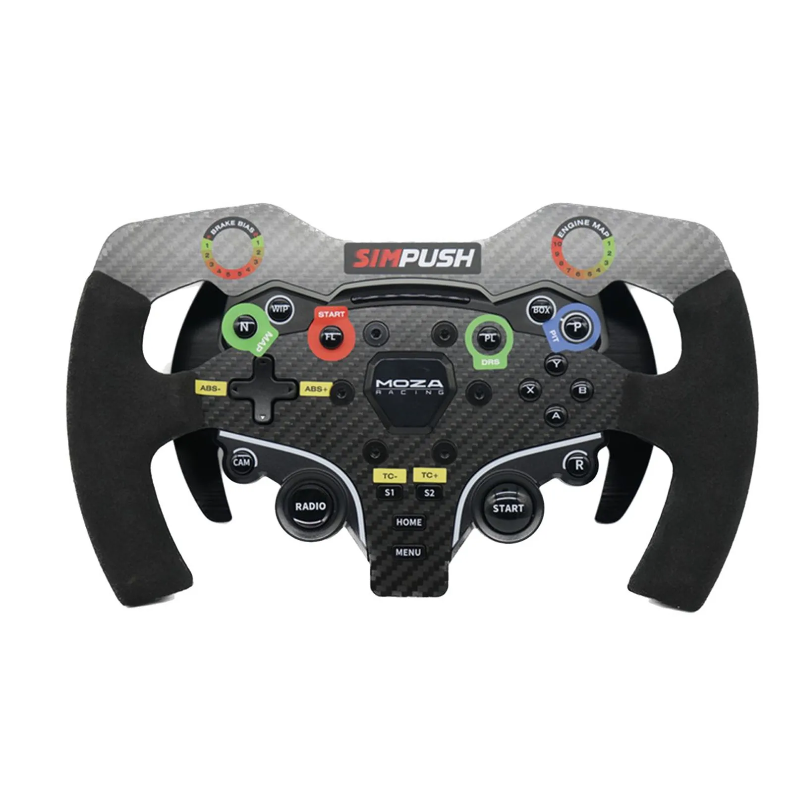 Racing Steering Wheel  G29 MOZA R5 CS To F1 SIM Wheel DIY Refitting Steering Wheel Real Carbon Fiber