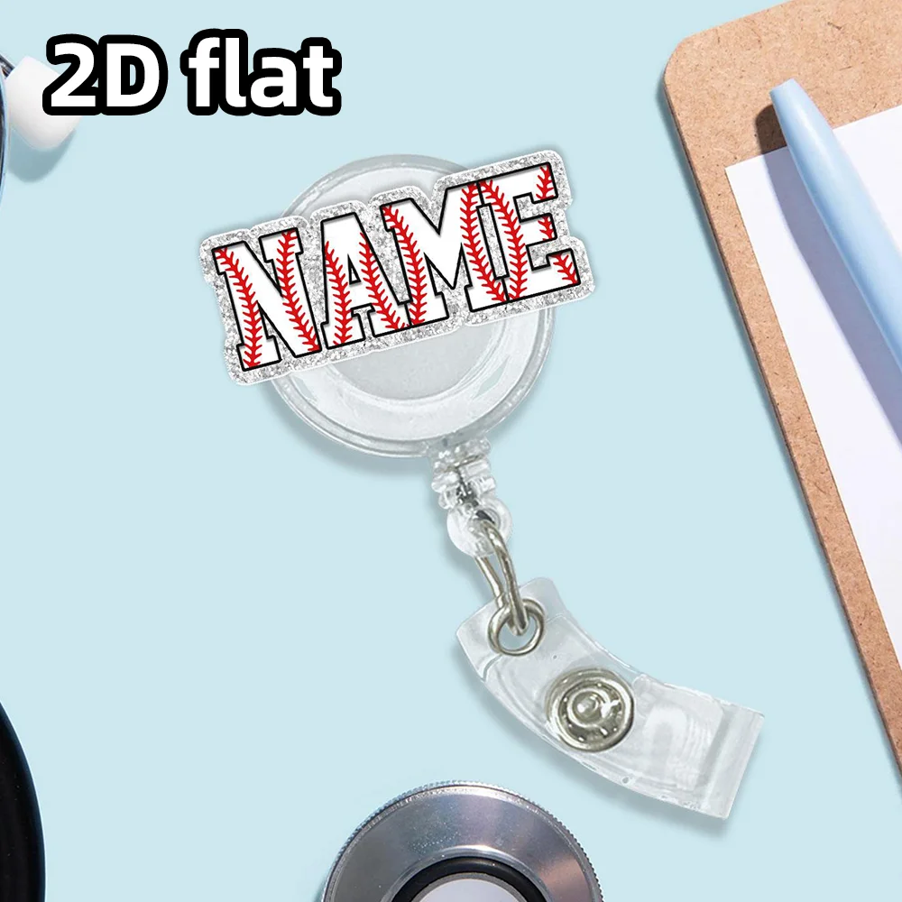 قطعة واحدة من بكرة شارة البيسبول المخصصة، حامل معرف الاسم المخصص، هدية للمدرب أو العنصر الفردي لمحبي الرياضة #3