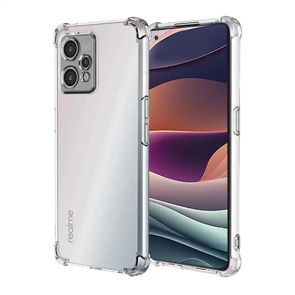 TPU Case for Realme 9 5G/9 Pro 5G, Flexible Case with Reinforced Shockproof Corners, Camera Protection, Transparent Silicone