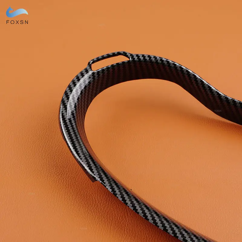 

Декоративная наклейка на рамку приборной панели автомобиля, внутренняя отделка из АБС-пластика с текстурой под карбон / серебристая, для Mazda 3 Axela 2020 2021 2022