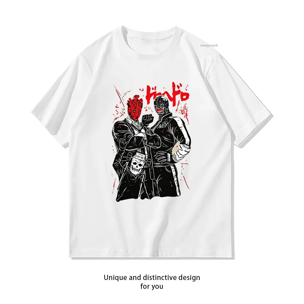 Shin and Noi Enforcer Dorohedoro Cross Eyes shirt woman man Casual cotton printed t shirts Adult streetwear camisetas tops tee