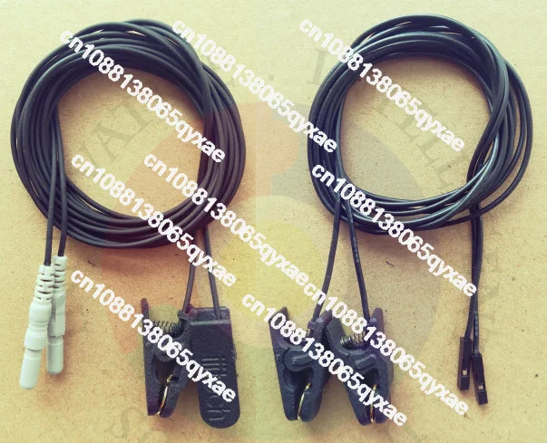 EEG ear clip electrode, gold-plated ear clip electrode, suitable for OpenBCI/TGAM/NeuroSky