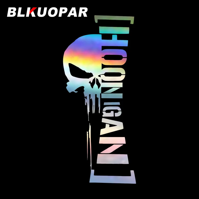 

BLKUOPAR for Skull Car Sticker Creativite Occlusion Scratch Laser Decal Personality Holographic Motorcycle Decoration Vinyl
