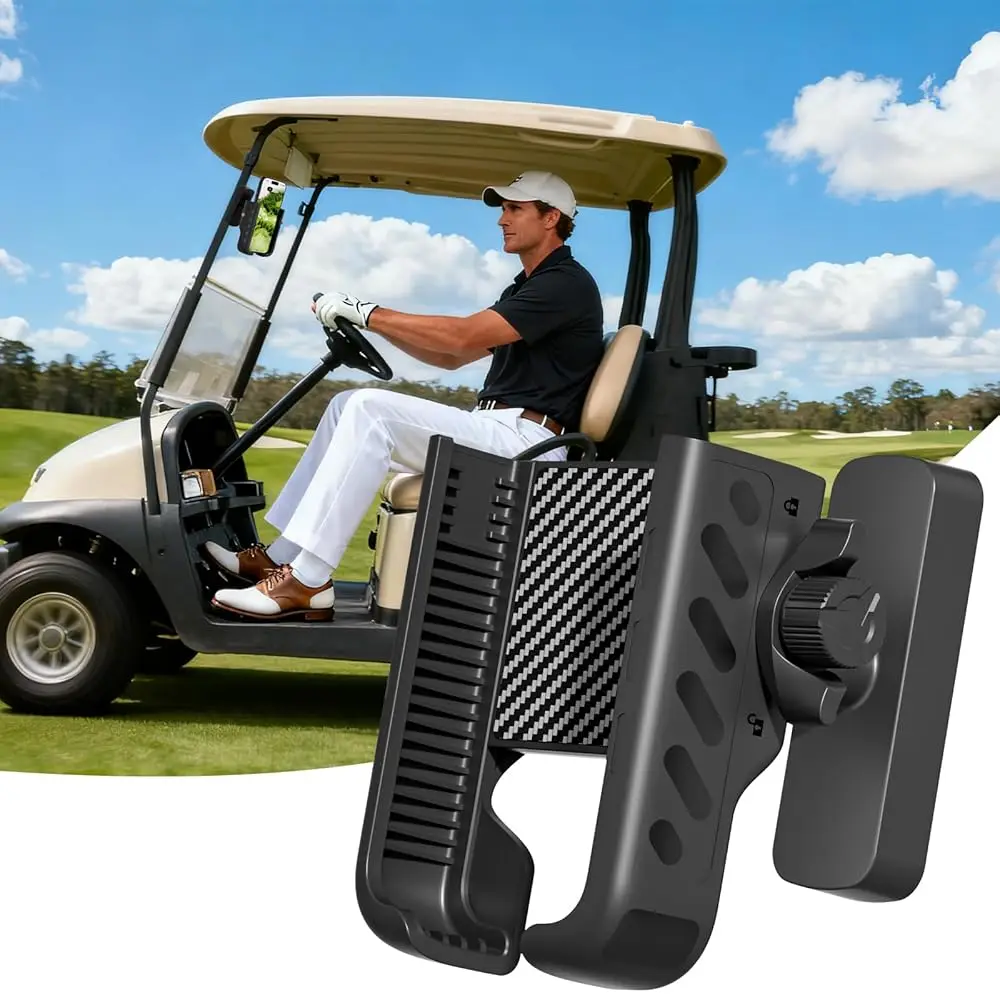 

Magnetic Golf Cart Phone Holder Mount Compatible with iPhone/Galaxy/Google Pixel, Fits EZGO Club Car Yamaha, Ultra Strength M