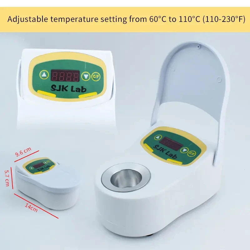Elektryczny cyfrowy laboratorium dentystyczne grzejnik woskowany z garnkiem automatyczna kontrola temperatury szybkiego topienia wosku