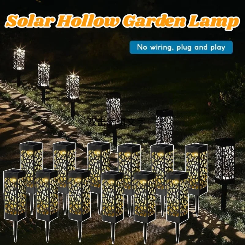 

Waterproof Solar Hollow Lawn Lights Outdoor Garden Pathway Decoration IP65 LED Landscape Lighting Deco Jardin 태양광 Led 정원등