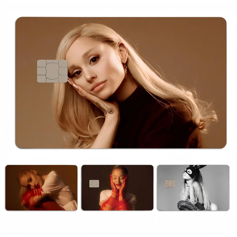 A-Ariana Grande Anmie Sticker Film Skin Cover For Credit Car