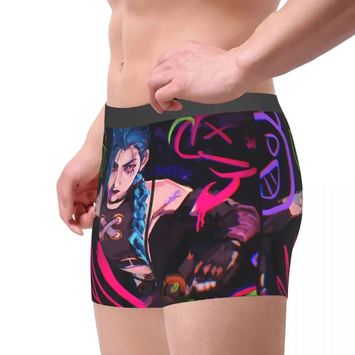 Arcane Underpants Breathbale Panties Male Underwear Print Shorts Boxer Briefs