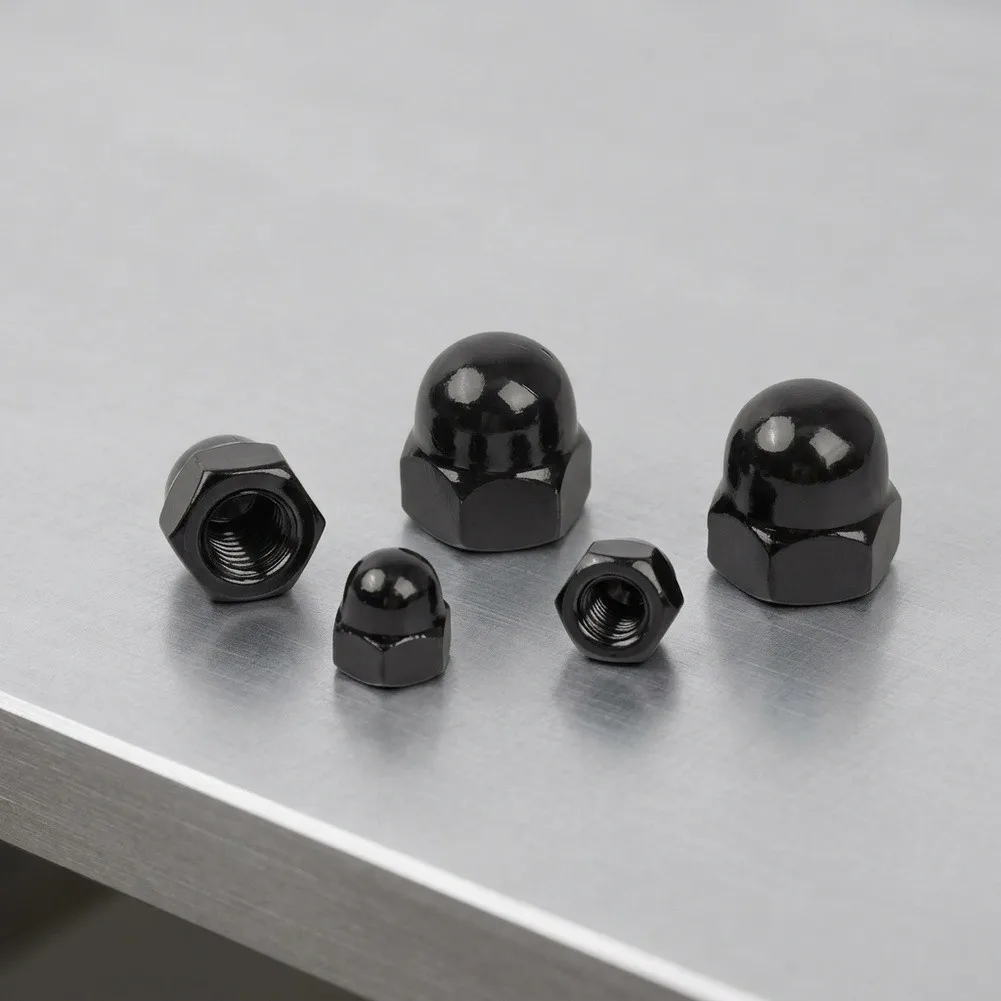 150Pcs Zinc Dome Cap Nut Assortment M3-M12 Carbon Steel Hex Acorn-Nuts Set For Automotive Construction Home Repair Hardware