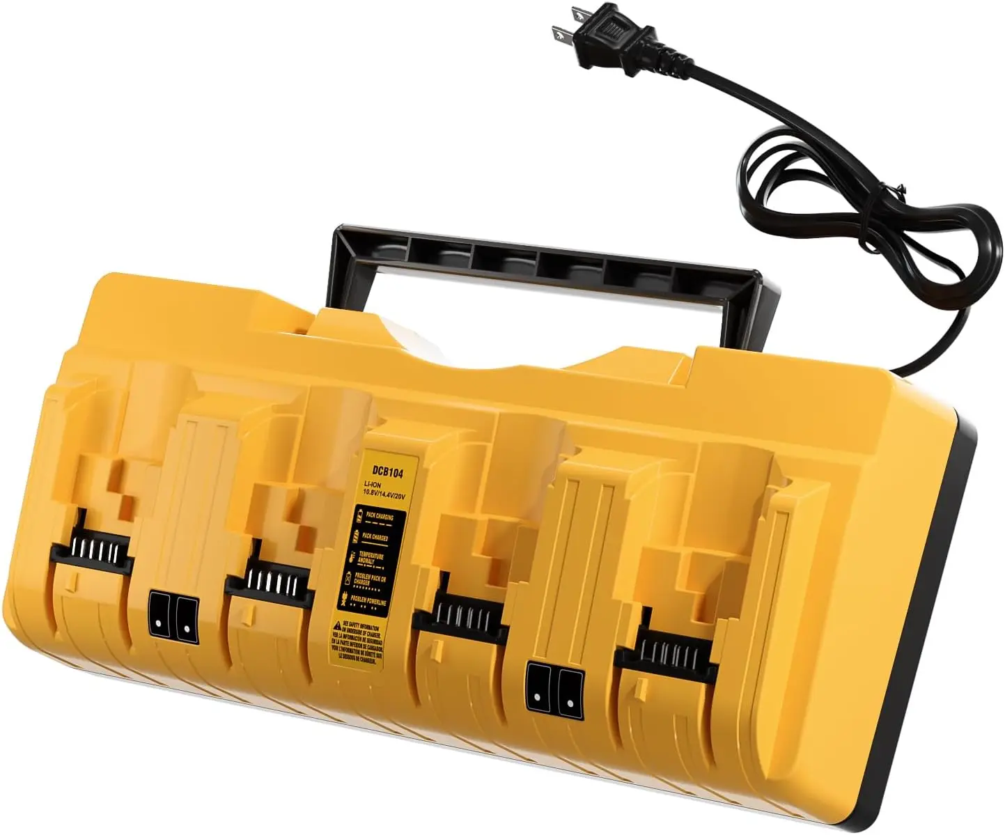 Replacement for Dewalt Battery Charger DCB104, Compatible with Dewalt 12V 20V Max Multi Battery Charger Station, 4-Port Simultan