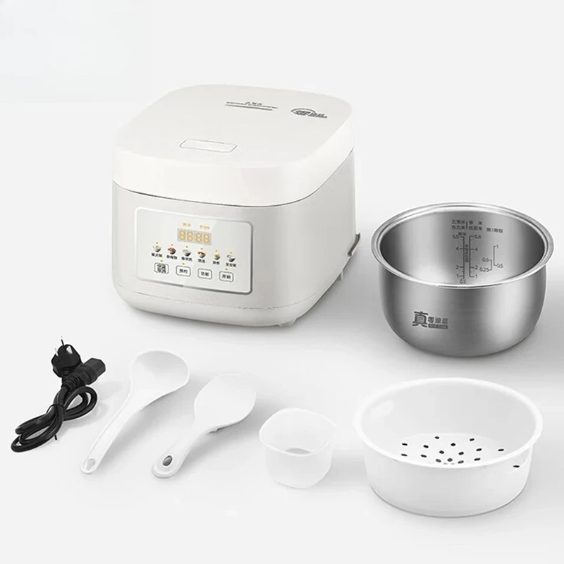 Electric Smart Multifunctional Rice Cooker 1-6 People Stainless Steel Adjustable Kitchen Appliance