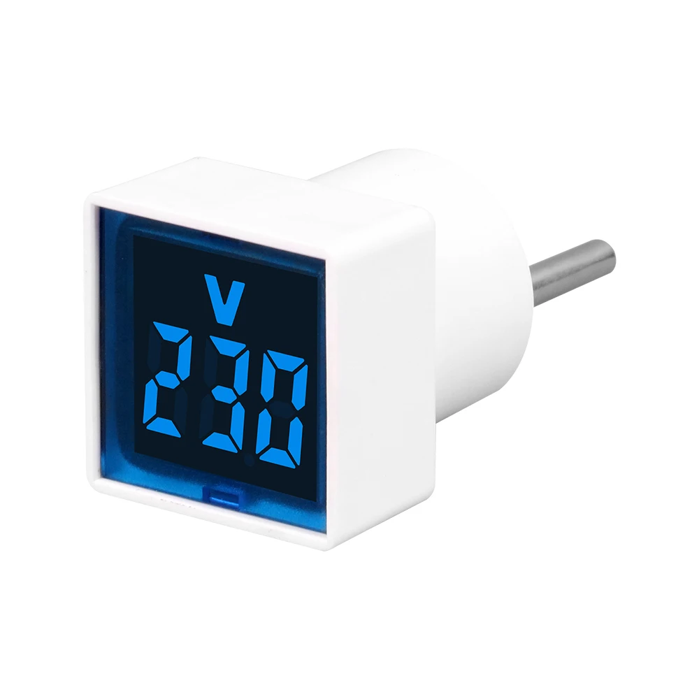 AC 220V/230V Mini Digital Voltmeter EU Plug Type Household Voltage Tester LED Digital Display Voltage Monitor Indicator 50-500V