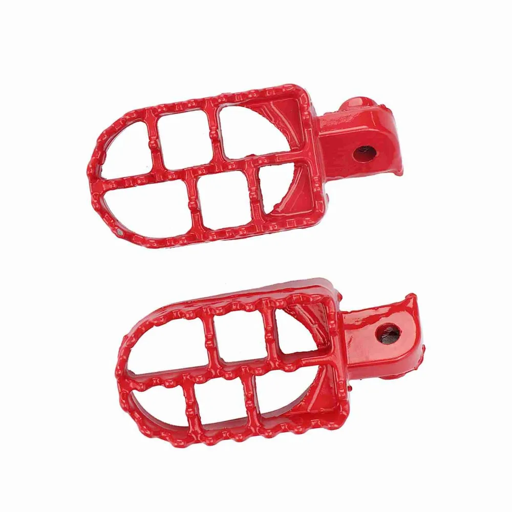 2pcs Aluminum Construction Motorcycle Foot Pegs Replacement Part Passenger Footrests Rider Passenger Footboards