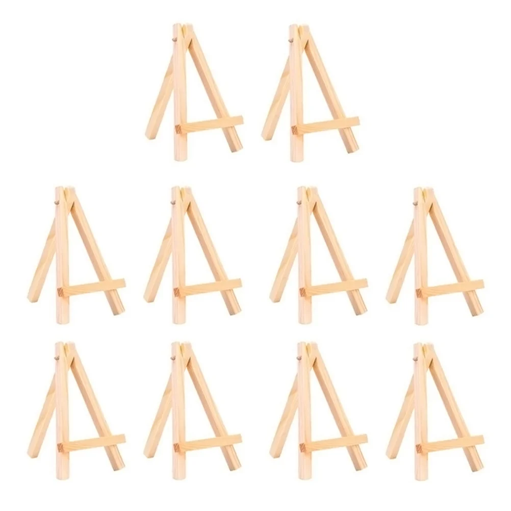 

10 Pcs Mini Eassel Stand Wooden Easel Office Desk Decorations Household Bamboo Display Easels Child