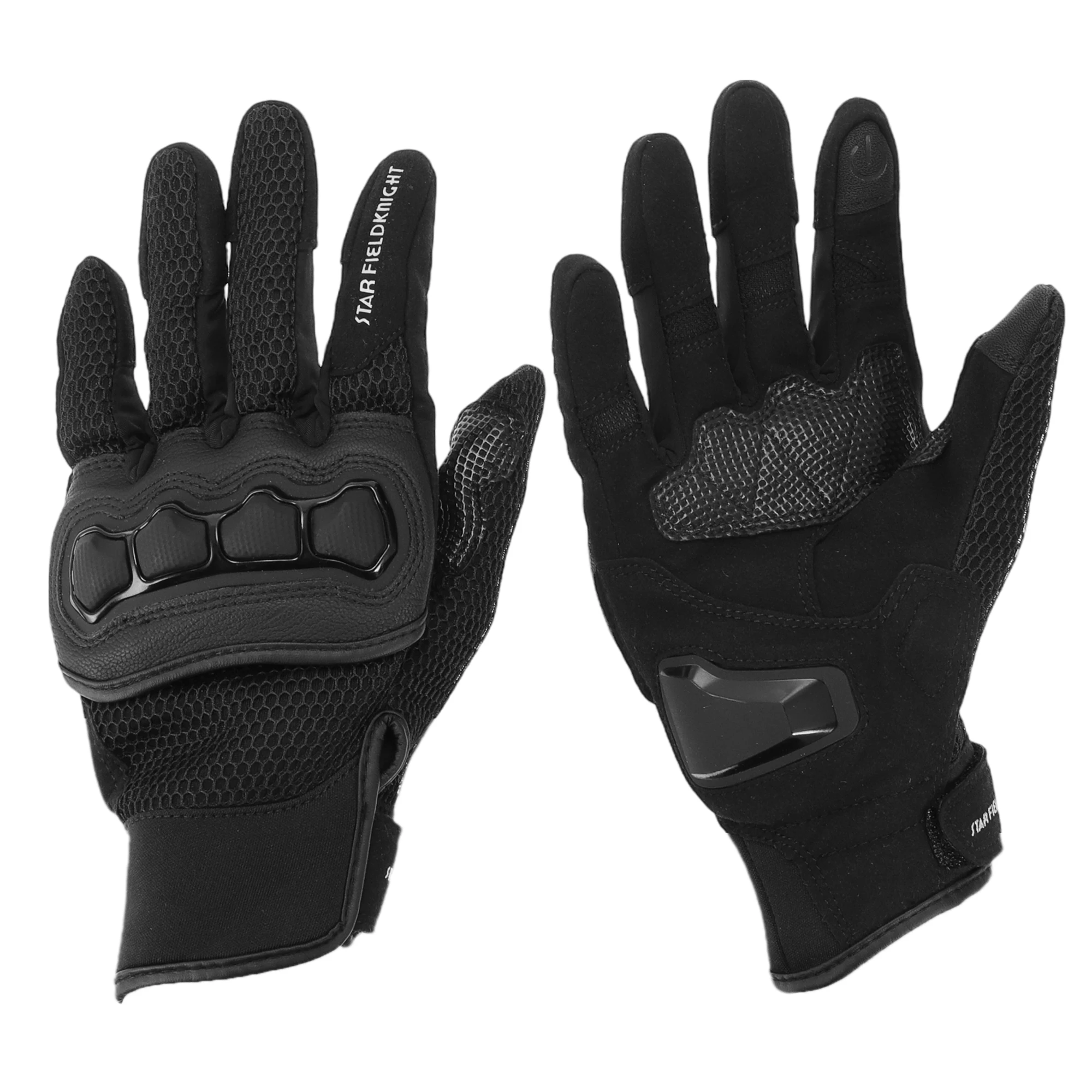 Motoforti S XXL Motorcycle Riding Gloves Breathable Full Finger Gloves Leather Outdoor Cycling Hiking Sporting Gloves Black